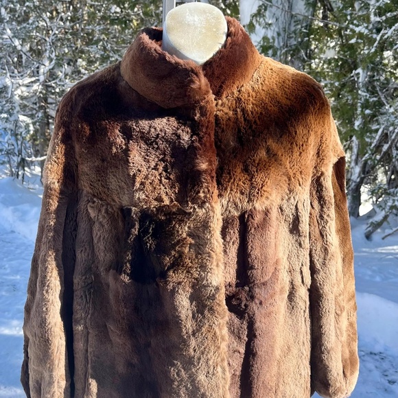 Vintage Hong Kong Fur Co Sheared Beaver Fur Jacket - Picture 1 of 6